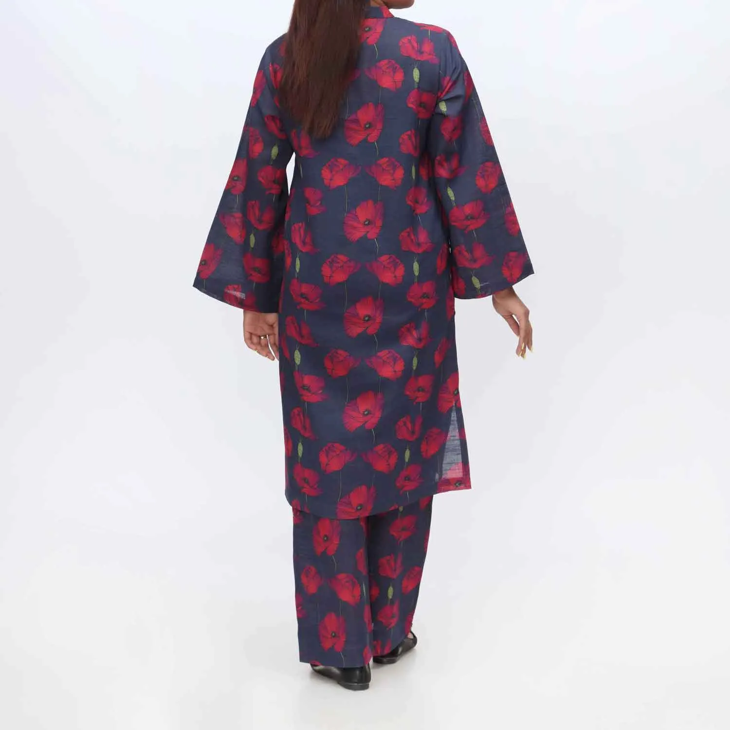 2PC- Printed Khaddar Shirt & Trouser PW9028