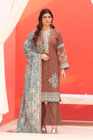 3PC Unstitched Khaddar Suit KKHE-2261