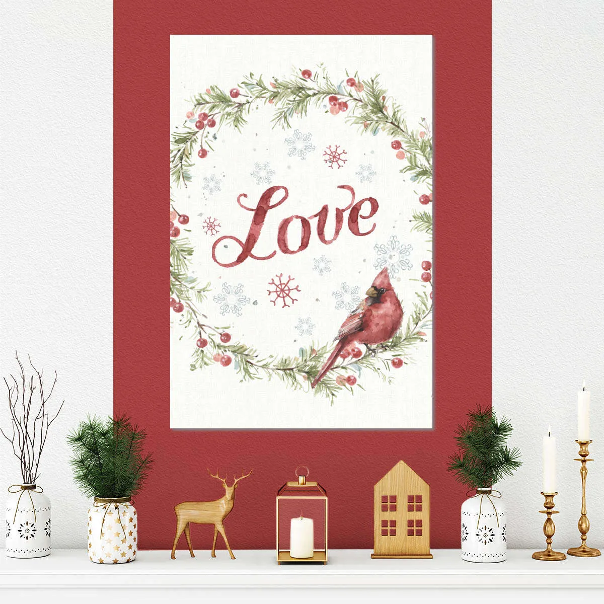 A Christmas Weekend Love Wall Art