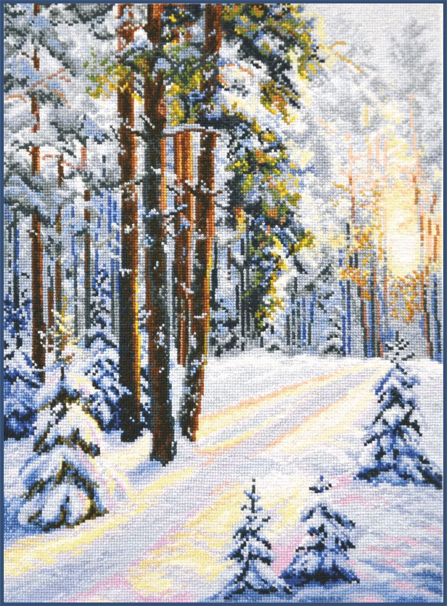 A winter road 727 Counted Cross Stitch Kit