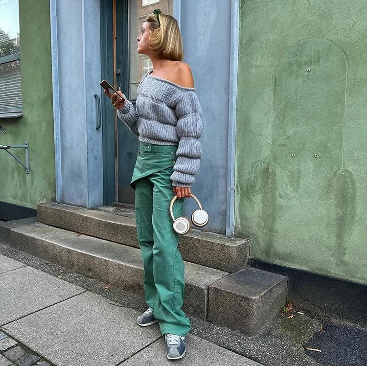 Aanya Knit Off-Shoulder Sweater
