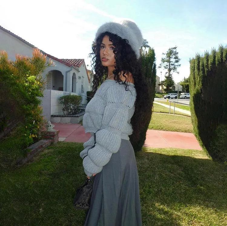 Aanya Knit Off-Shoulder Sweater