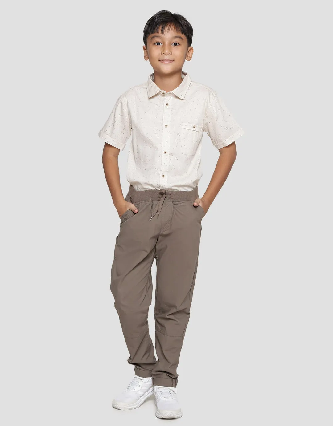 Aero Celana Panjang Basic Rib Kancing Anak Laki-laki