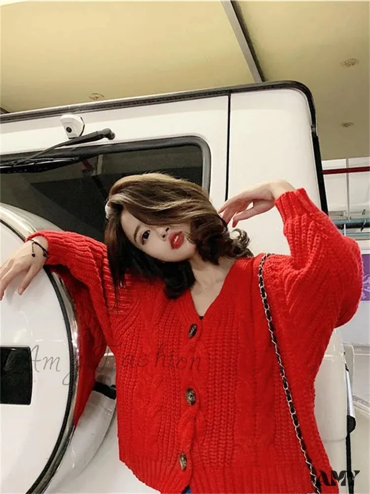 Amy Fashion - Fall Winter Twsied Cardigan