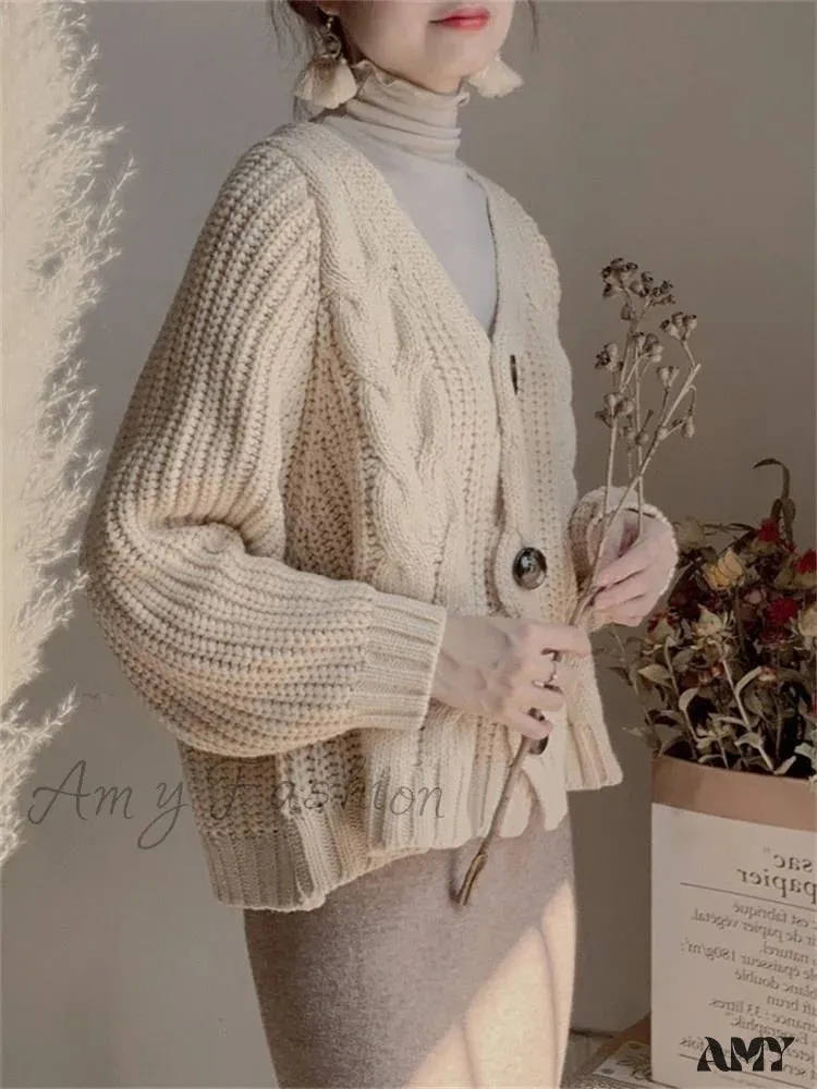 Amy Fashion - Fall Winter Twsied Cardigan