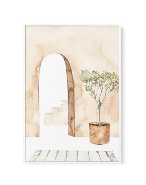 Arched Home | Framed Canvas Art Print