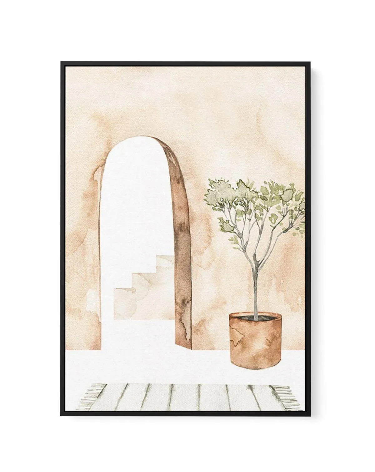 Arched Home | Framed Canvas Art Print