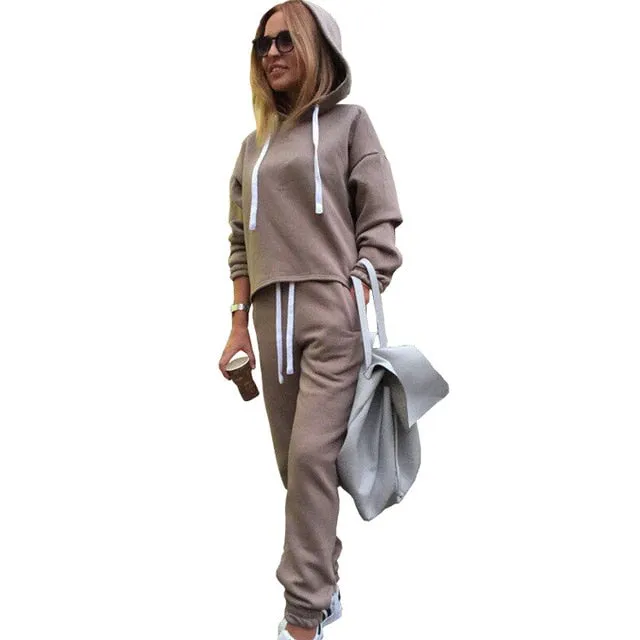 Autumn Tracksuit Long Sleeve 2 Piece Set Sport Women Tracksuit Set