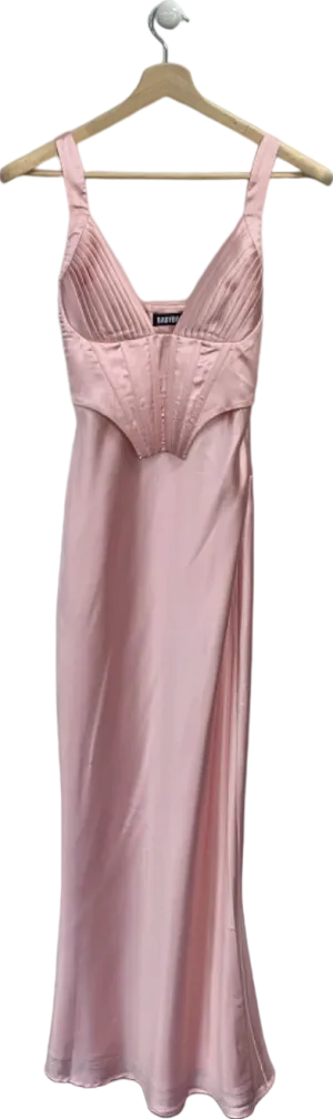 BABYBOO Pink Satin Slip Dress XS