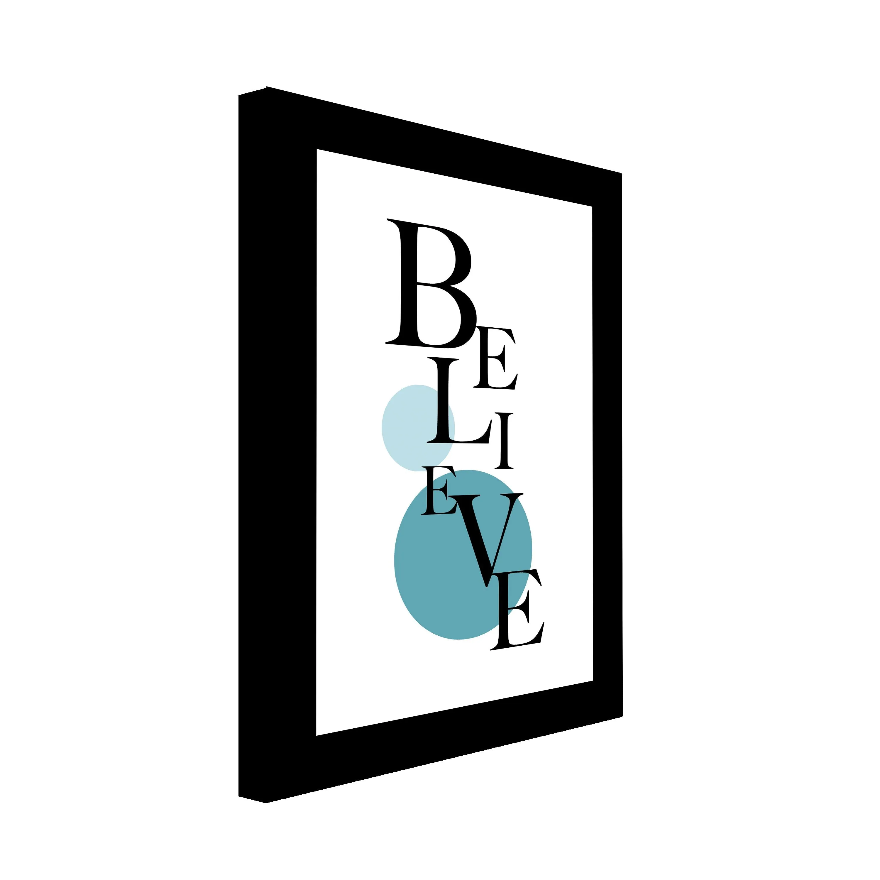 BELIEVE inspirational Canvas