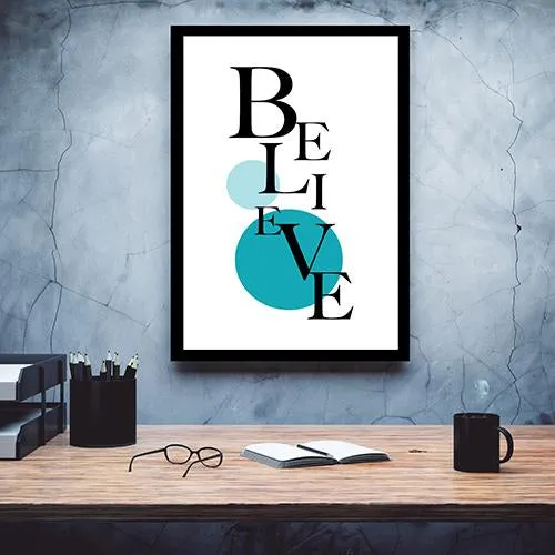 BELIEVE inspirational Canvas