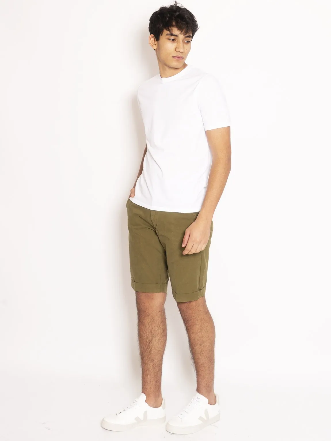 Bermuda Taglio Chinos Verde