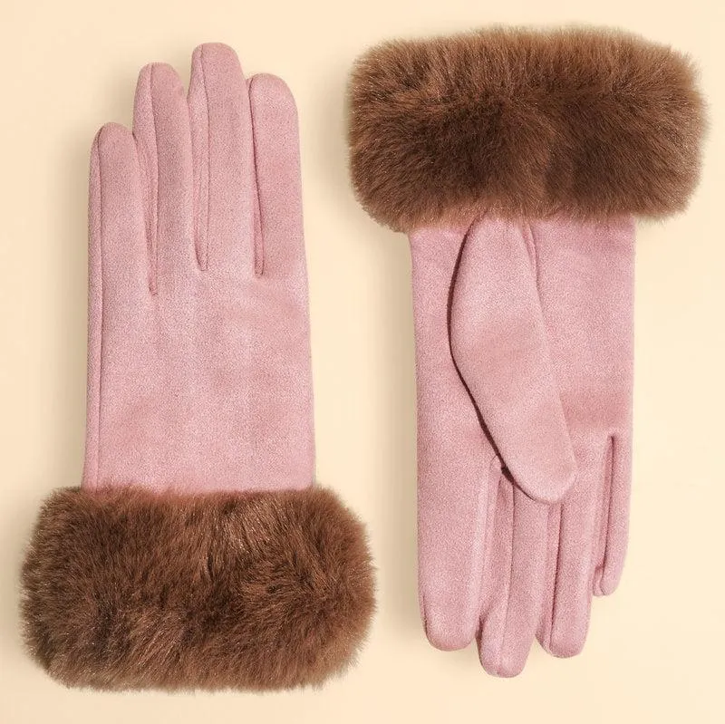 Bettina Fur Cuff Gloves