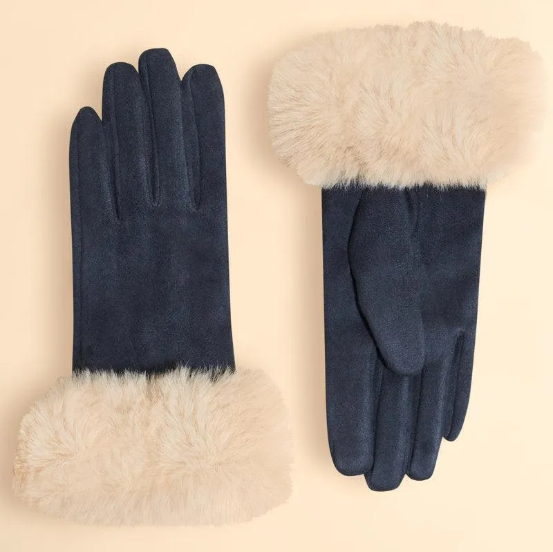 Bettina Fur Cuff Gloves