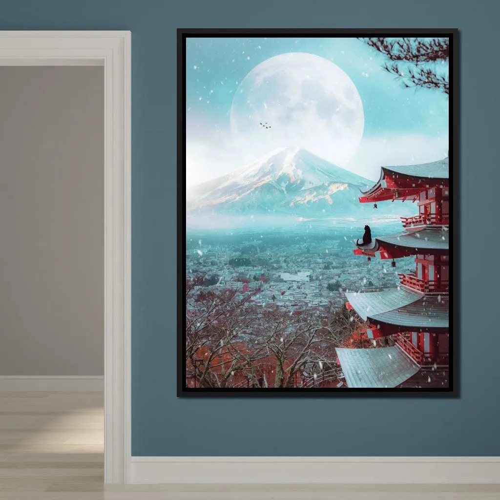 Black cat and Mount Fuji - Gen Z