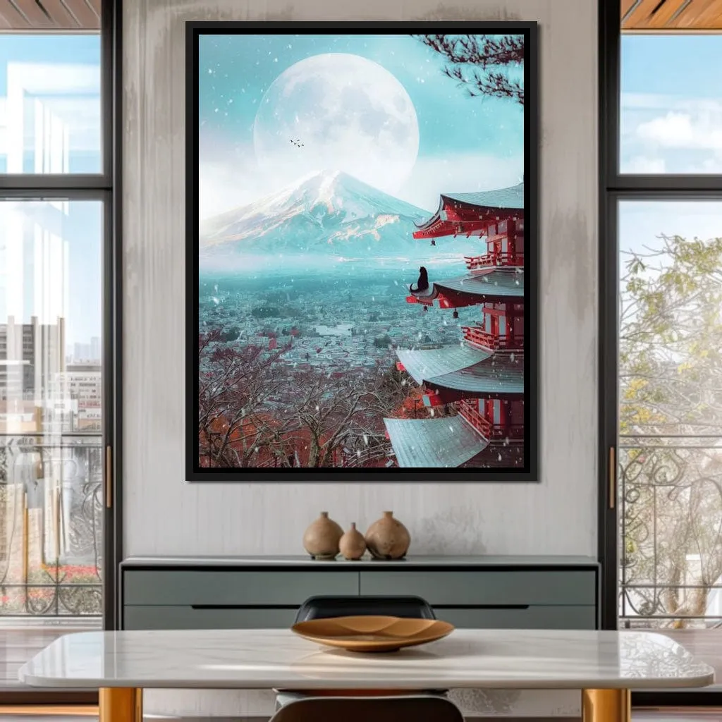 Black cat and Mount Fuji - Gen Z