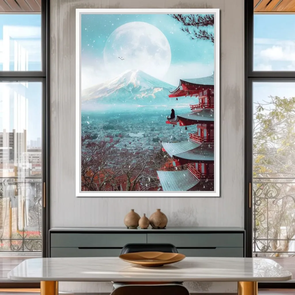 Black cat and Mount Fuji - Gen Z