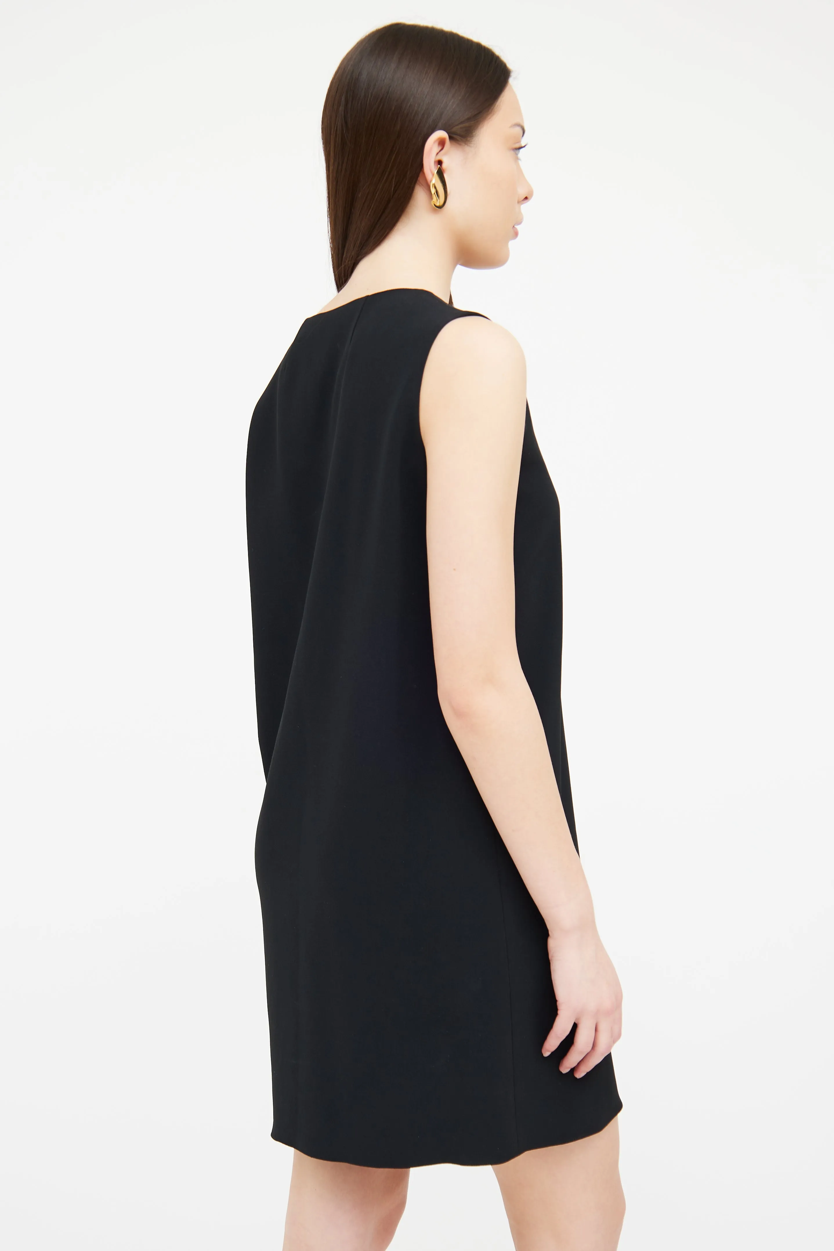 Black Shift Midi Dress