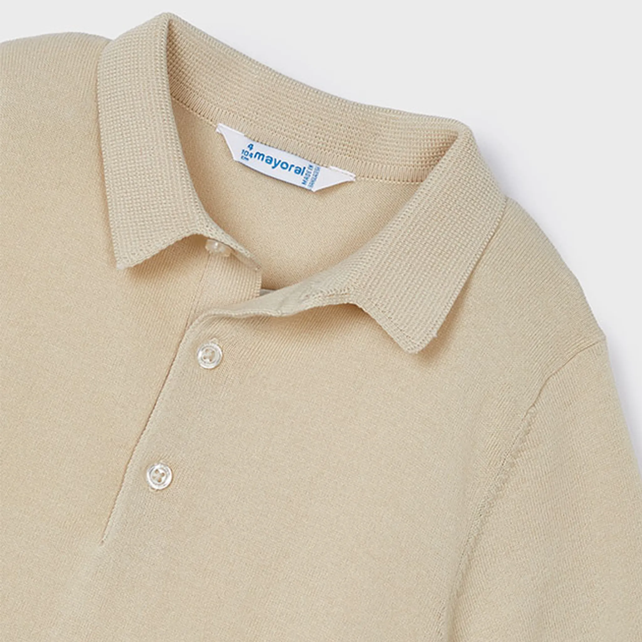 Boys Cotton Knit Polo Shirt