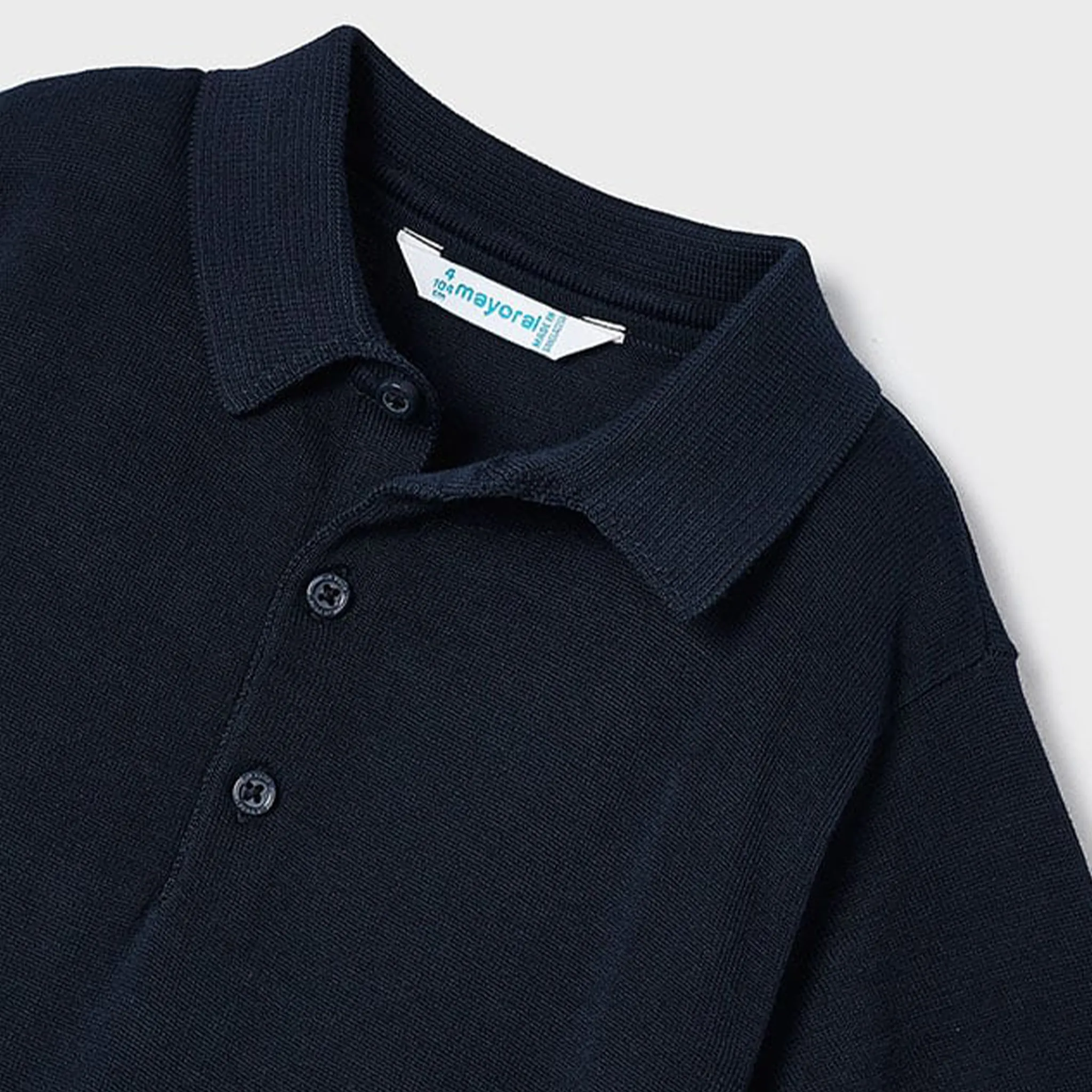 Boys Cotton Knit Polo Shirt
