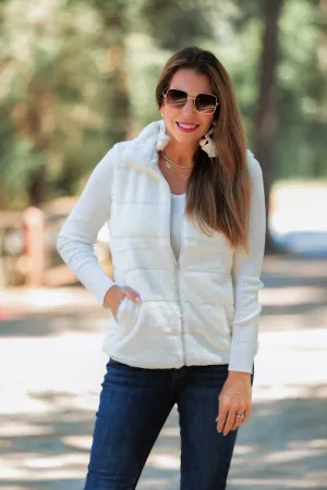 Bunny Slope Faux Fur Vest