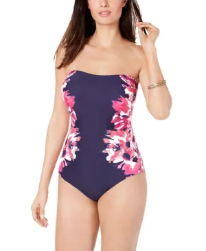 Calvin Klein Women's Floral Tummy Control One-Piece Swimsuit,16