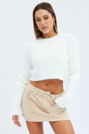 Camel Cargo Skirt Mini Mid Rise  Corduroy