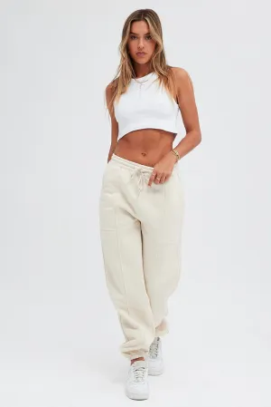 Camel Track Pants High Rise Jogger