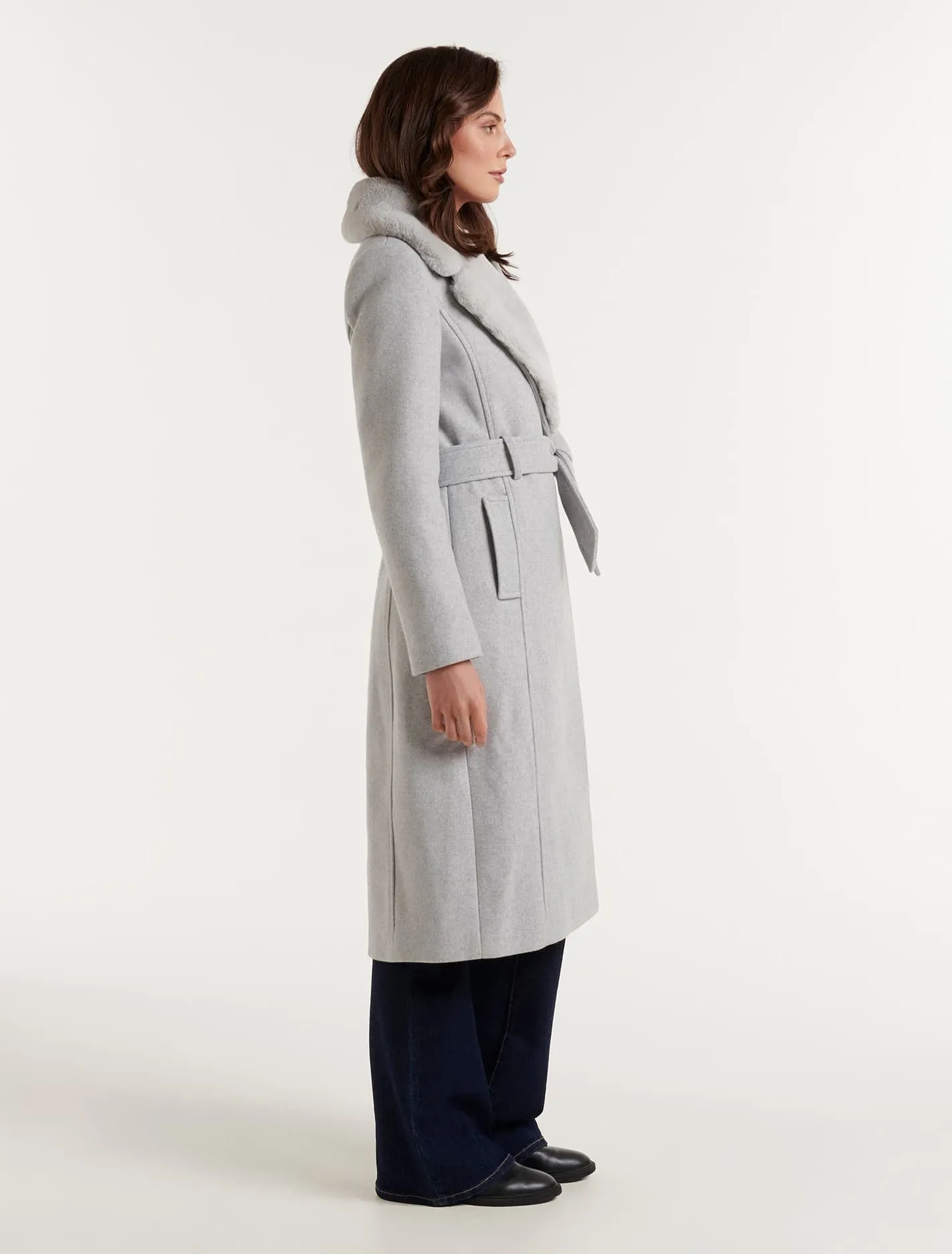 Charlie Faux Fur Collar Coat