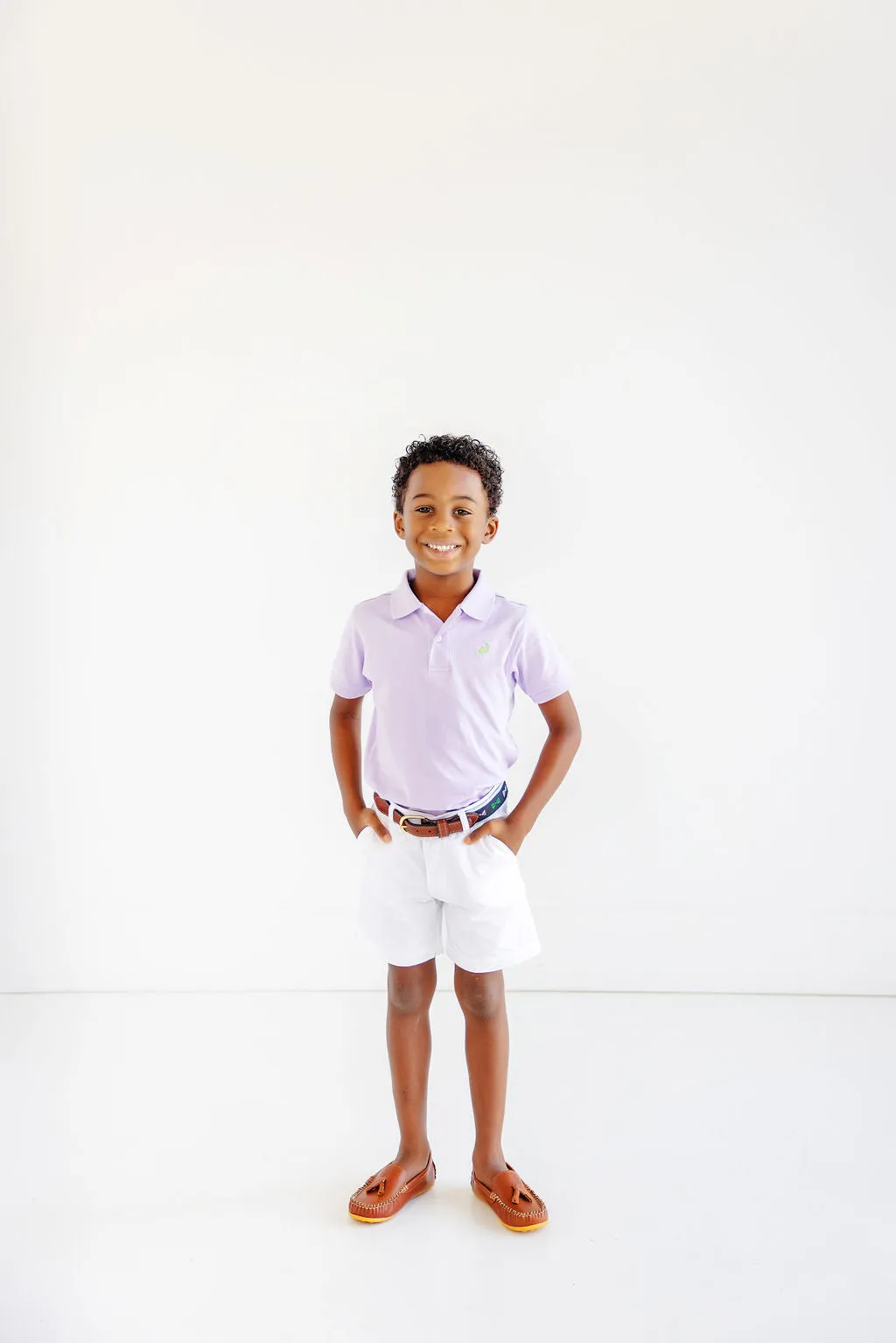 Charlie's Chinos - Worth Avenue White with Multicolor Stork