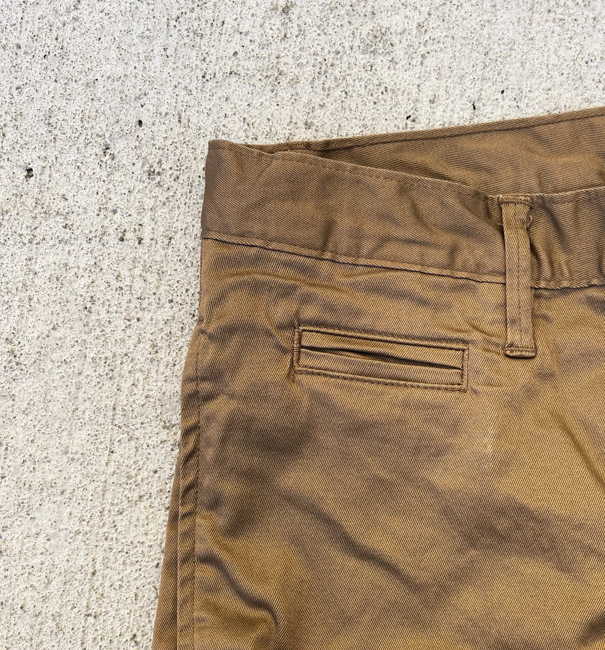 Coal Miner Dark Khaki 9 oz Japanese stretch sateen twill