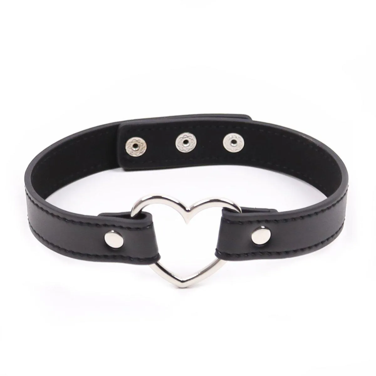 Collar - Heart Connector Neck Collar (6 color options)