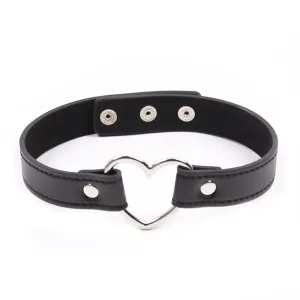 Collar - Heart Connector Neck Collar (6 color options)