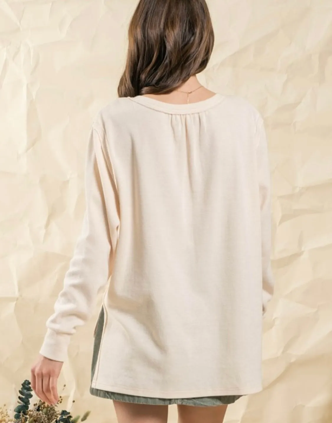 Cream Everyday Knit Top
