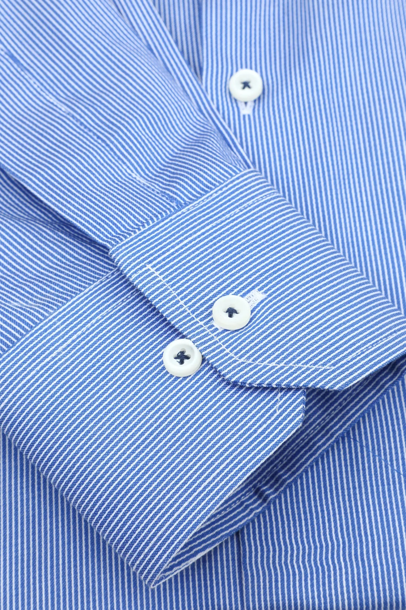 Dark Blue Hairline Stripe Formal Men Shirt