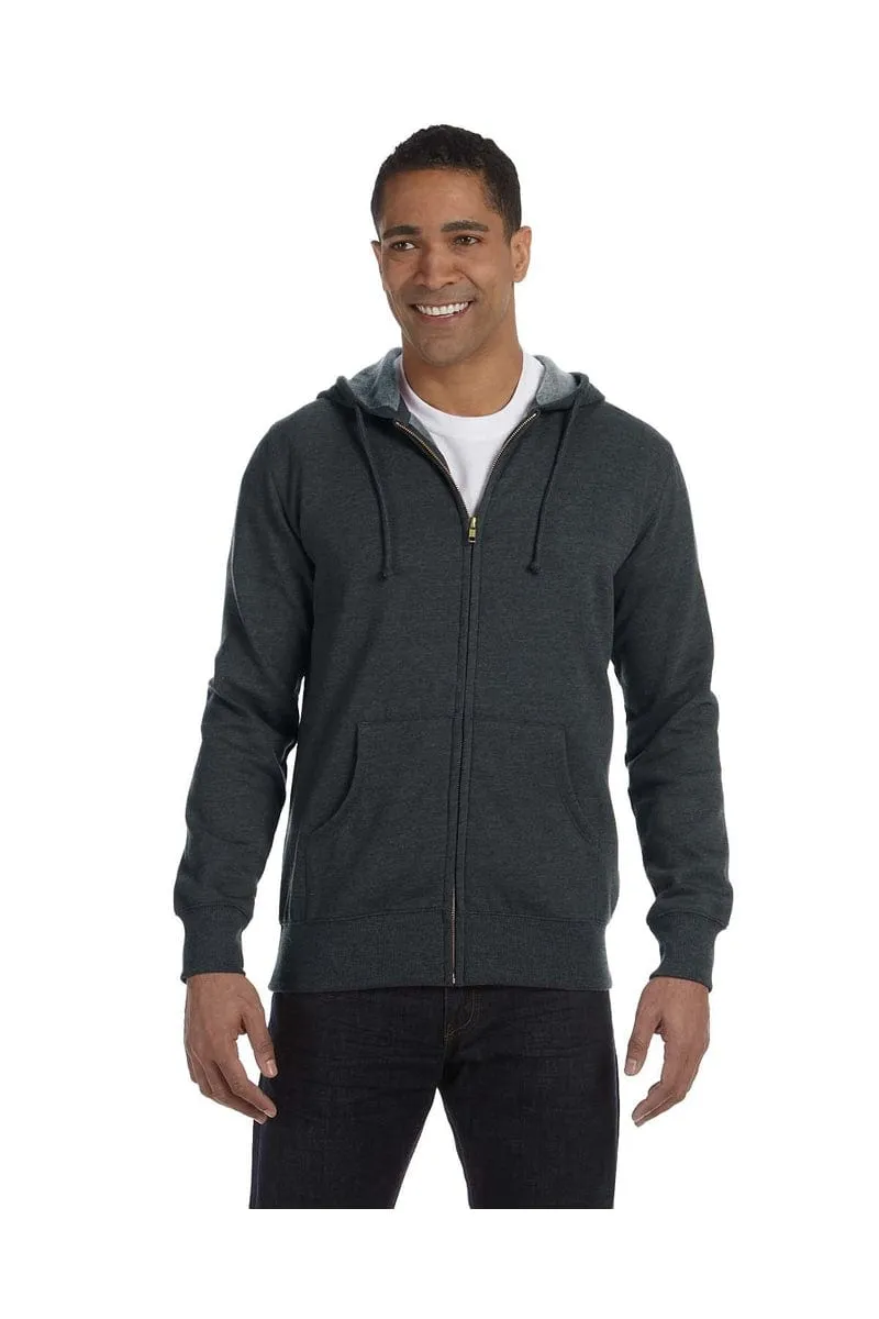 econscious EC5680: Men's 7 oz. Organic/Recycled Heathered Full-Zip Hood