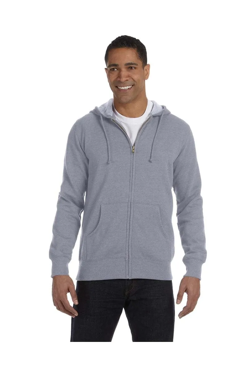 econscious EC5680: Men's 7 oz. Organic/Recycled Heathered Full-Zip Hood