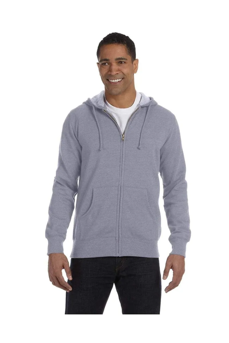 econscious EC5680: Men's 7 oz. Organic/Recycled Heathered Full-Zip Hood