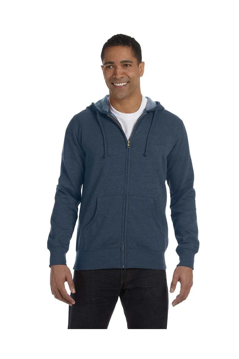 econscious EC5680: Men's 7 oz. Organic/Recycled Heathered Full-Zip Hood