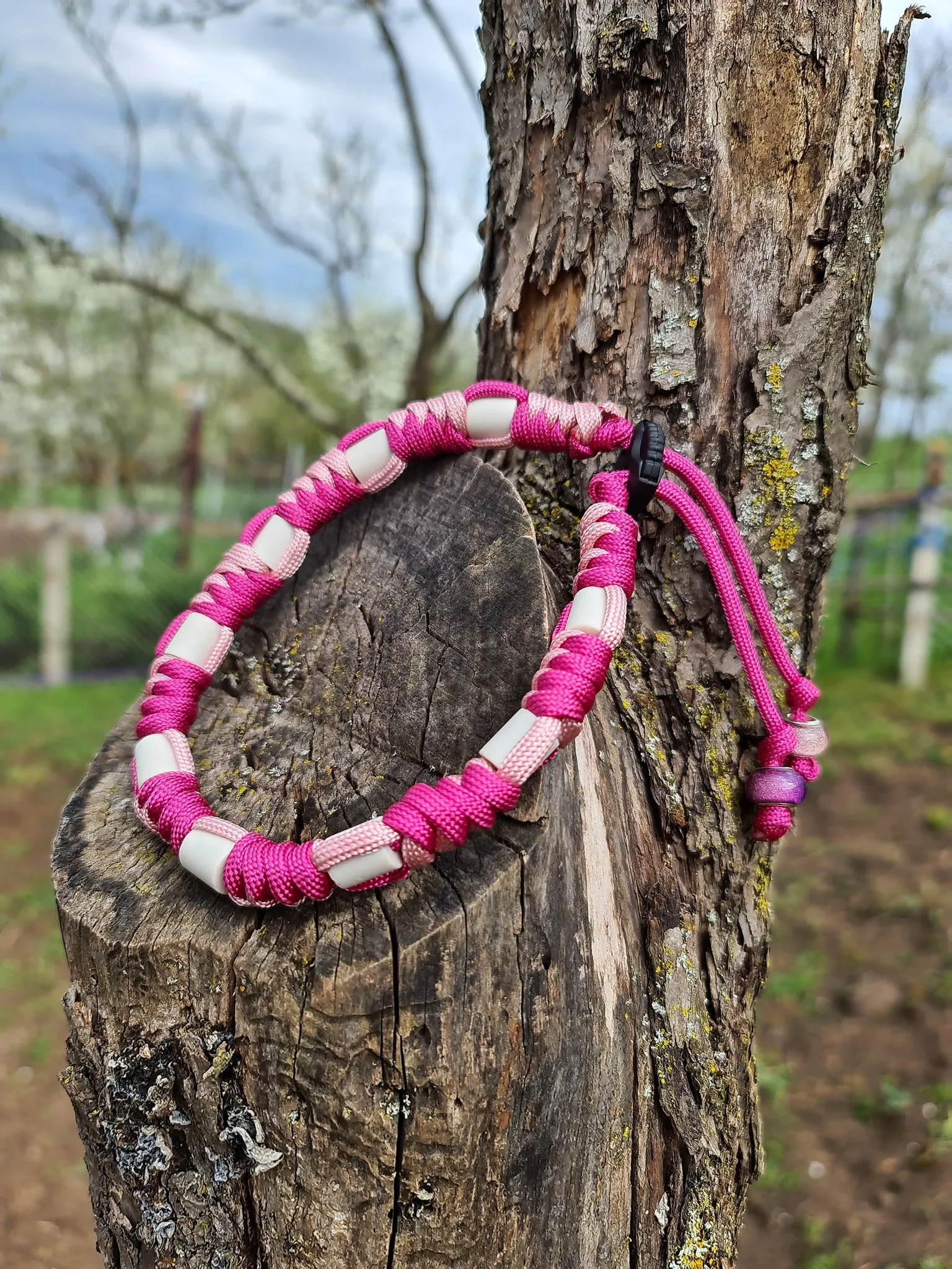 EM beads collar - anti-parasitic dog collar