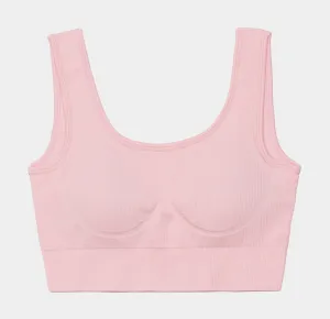 Eva Rib Knit Top Womens Top (Pink)