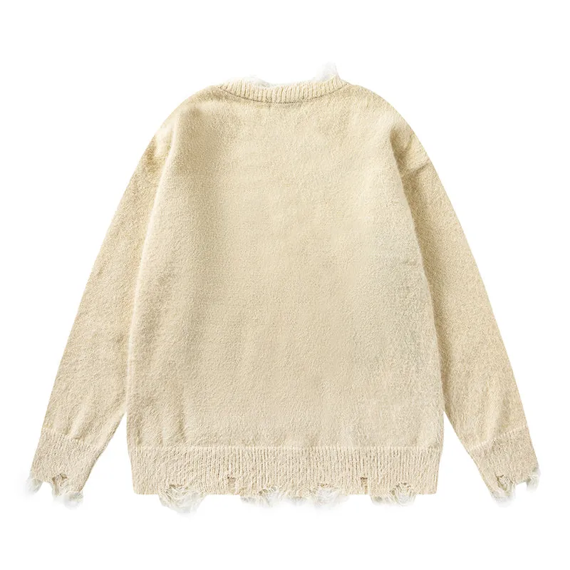 Faire Echo Autumn Retro Cat Sweater