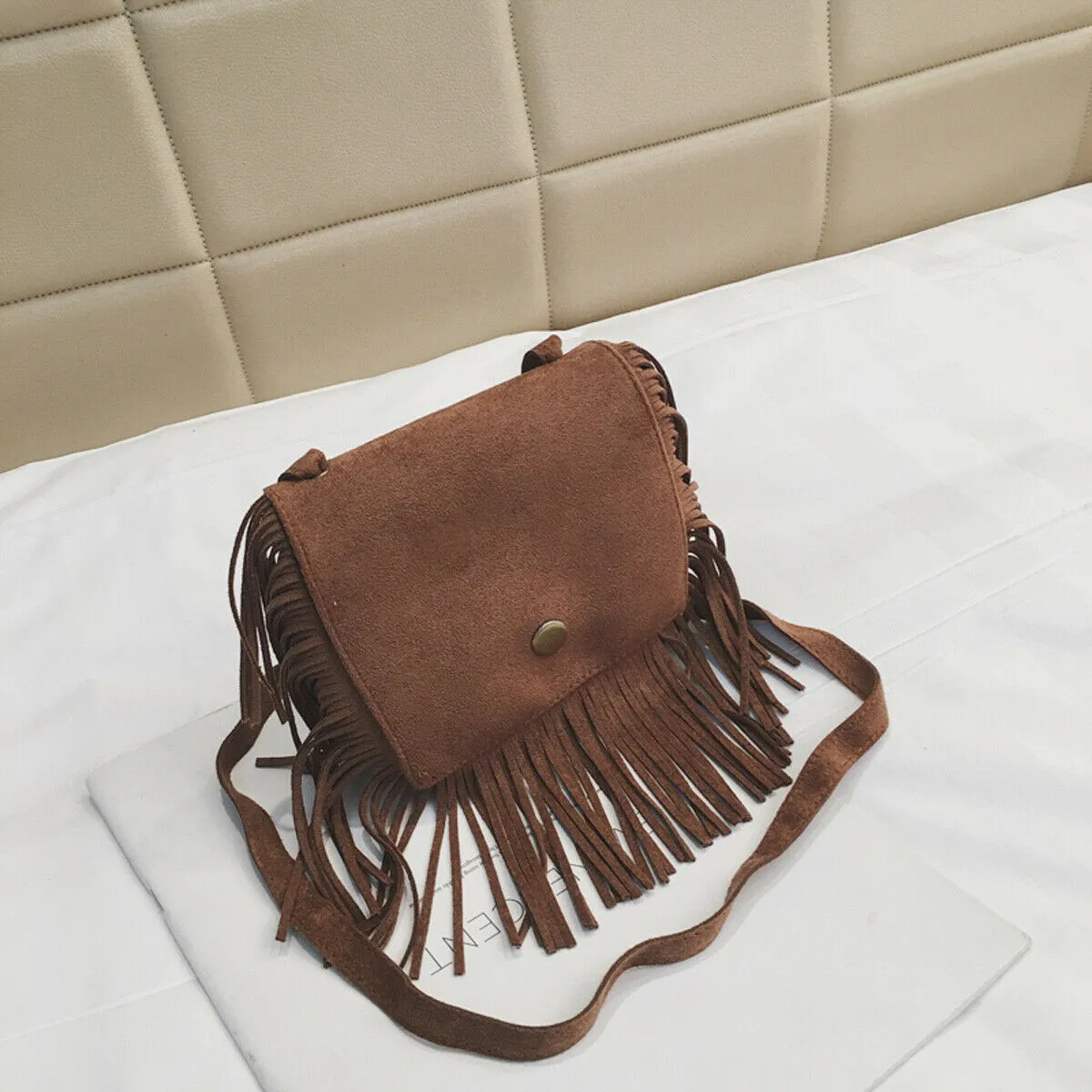 Fashion Canvas Tassle Handbag