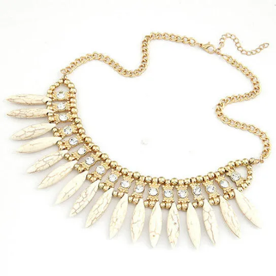 Fashion Women Crystal Pendant Chain Necklace BOHO