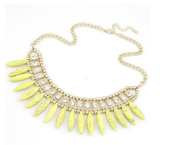 Fashion Women Crystal Pendant Chain Necklace BOHO