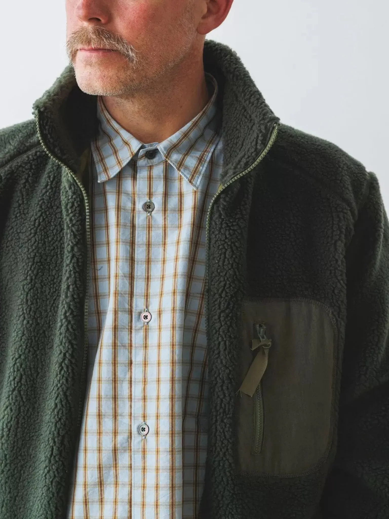 Fleece Blouson - Olive Green