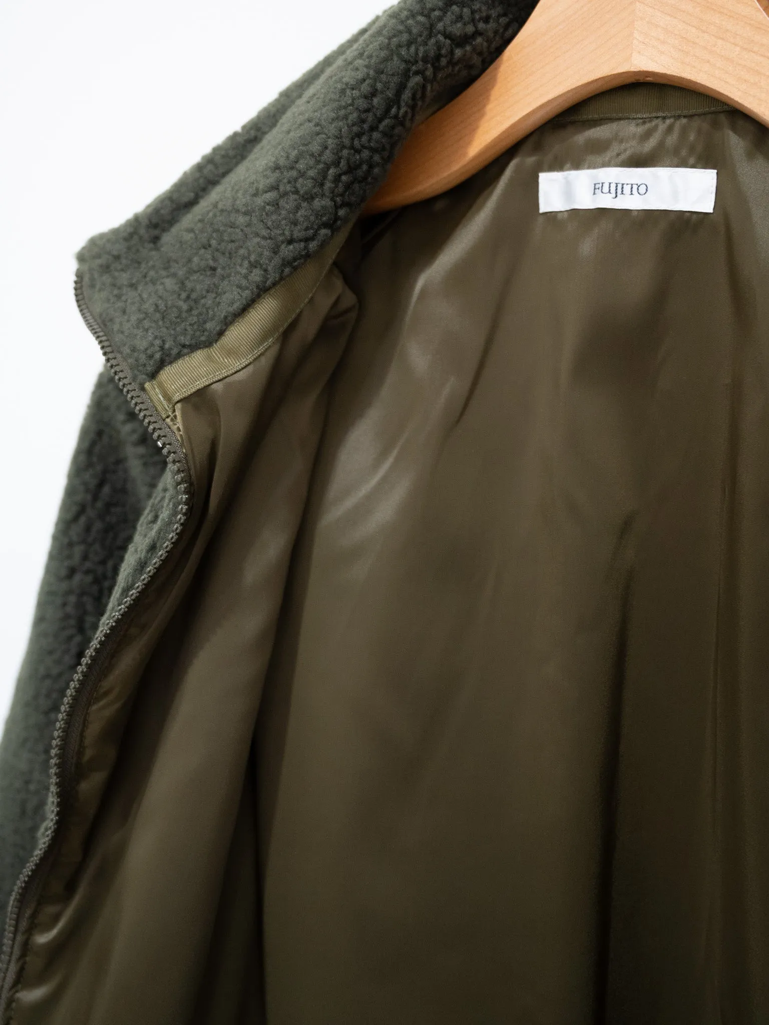 Fleece Blouson - Olive Green
