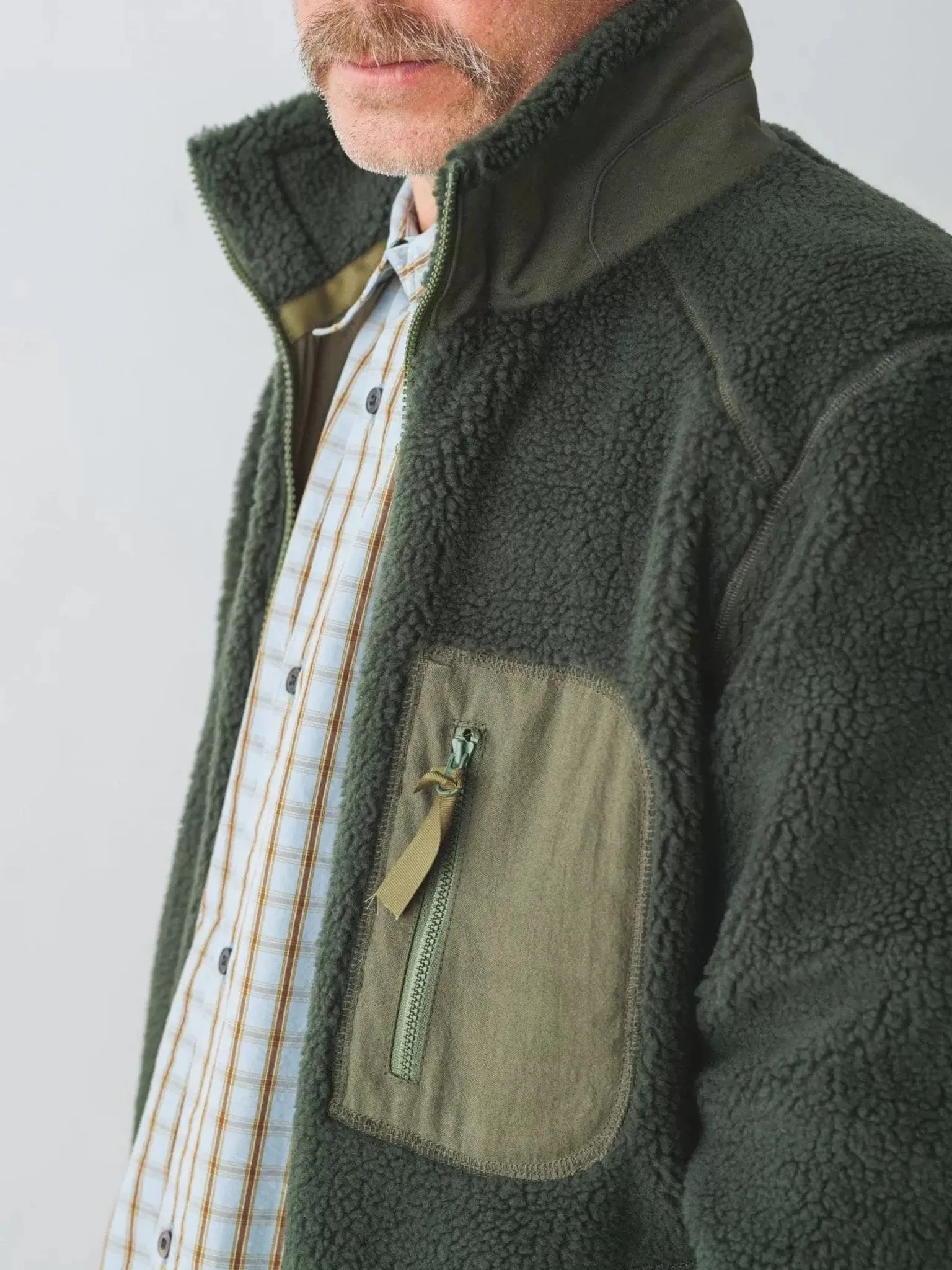 Fleece Blouson - Olive Green
