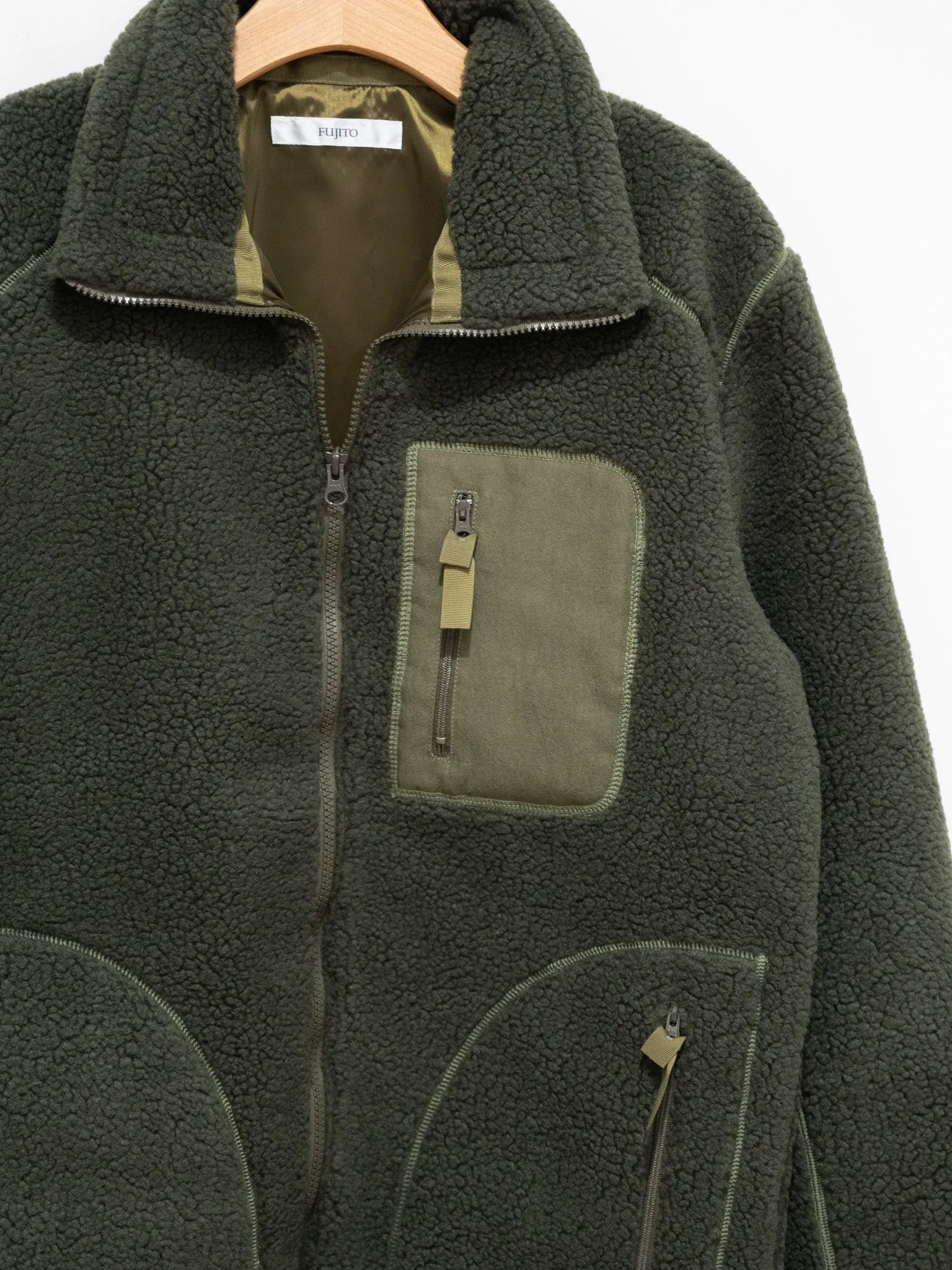 Fleece Blouson - Olive Green
