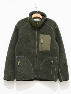 Fleece Blouson - Olive Green